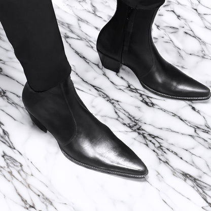 Pointed Toe Boot in Calfskin