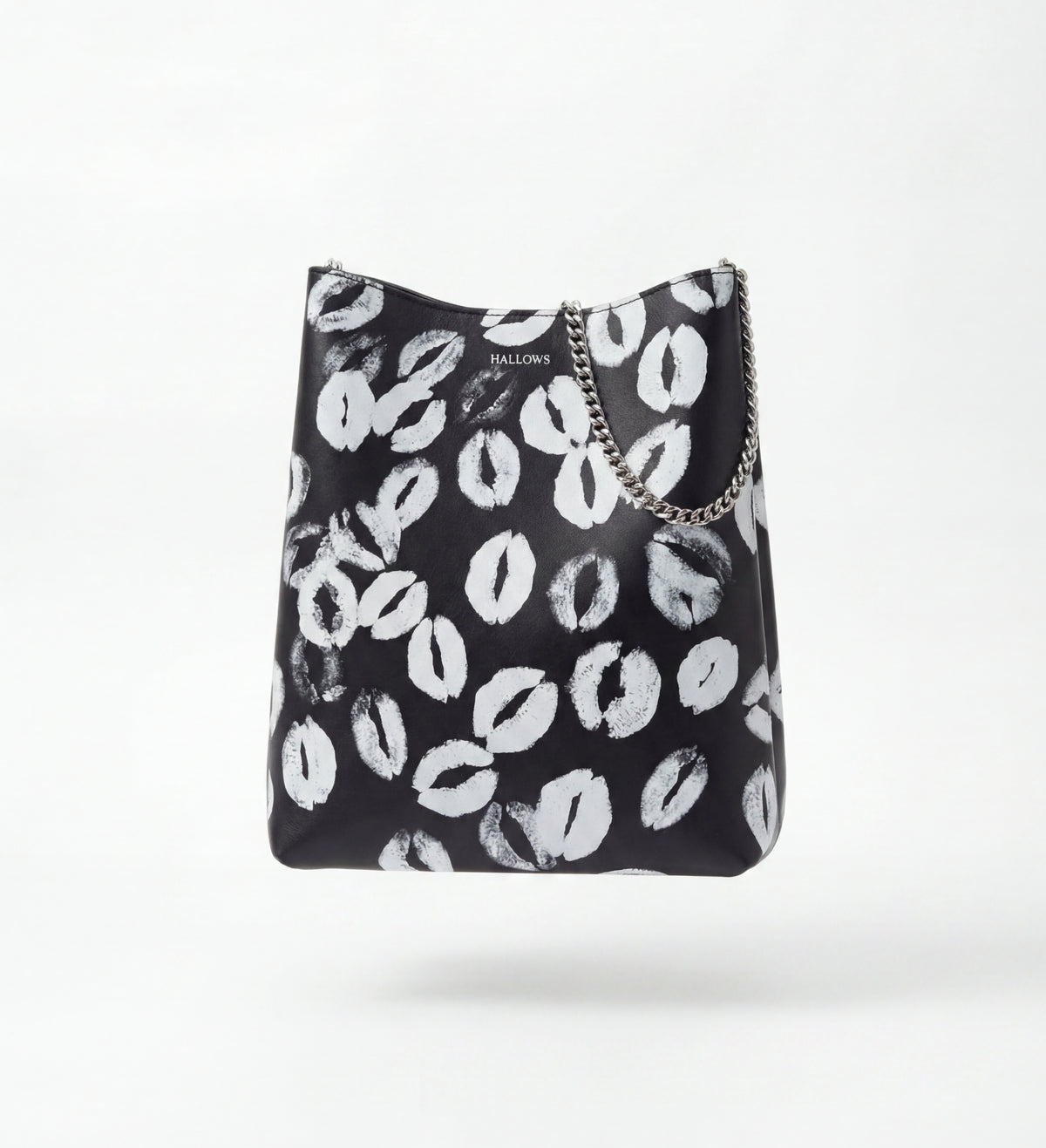 White Lipstick Kiss Tote Bag
